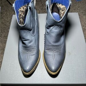 Blue cowgirl boots